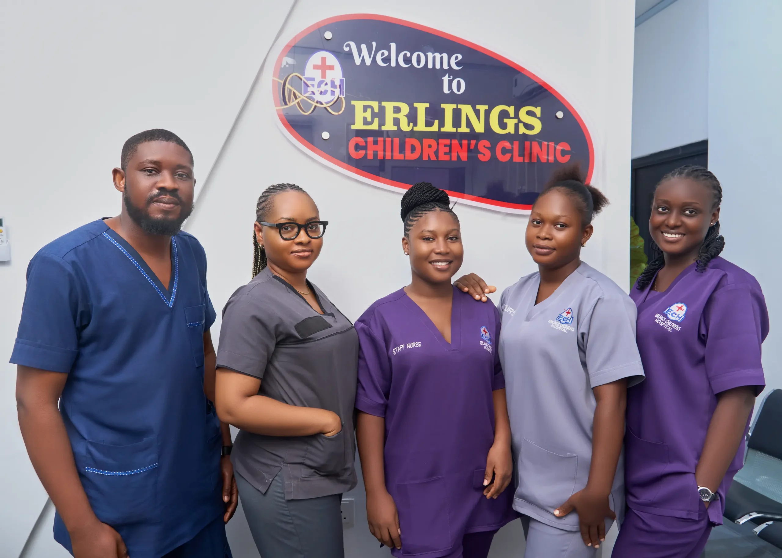 Erlings Childrens clinic team picture